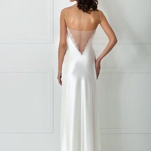 WHITE SATIN MAXI NIGHTDRESS / WEDDING SLIP